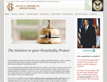 Tablet Screenshot of hotelprojectfinancing.com